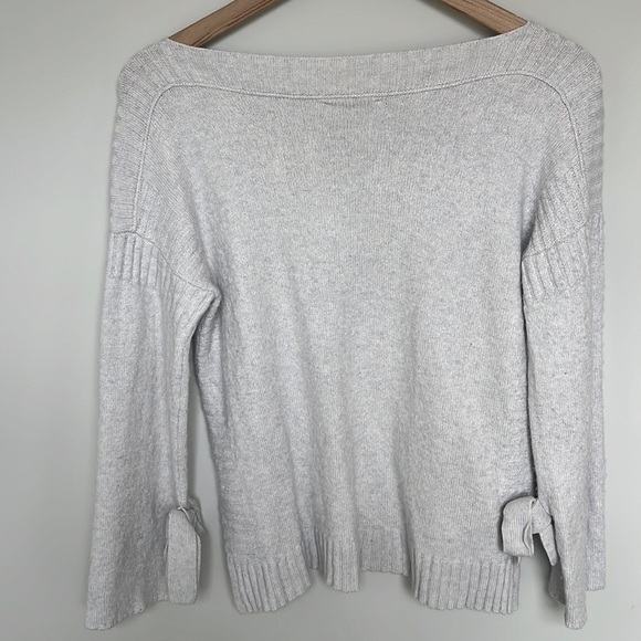 Lucky Brand Bow Sleeve Wool Blend Sweater Pullover - Picture 4 of 5